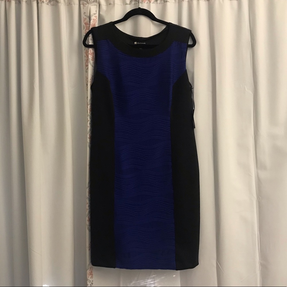 3/$25 Valerie Bertinelli Blue And Black Dress 14